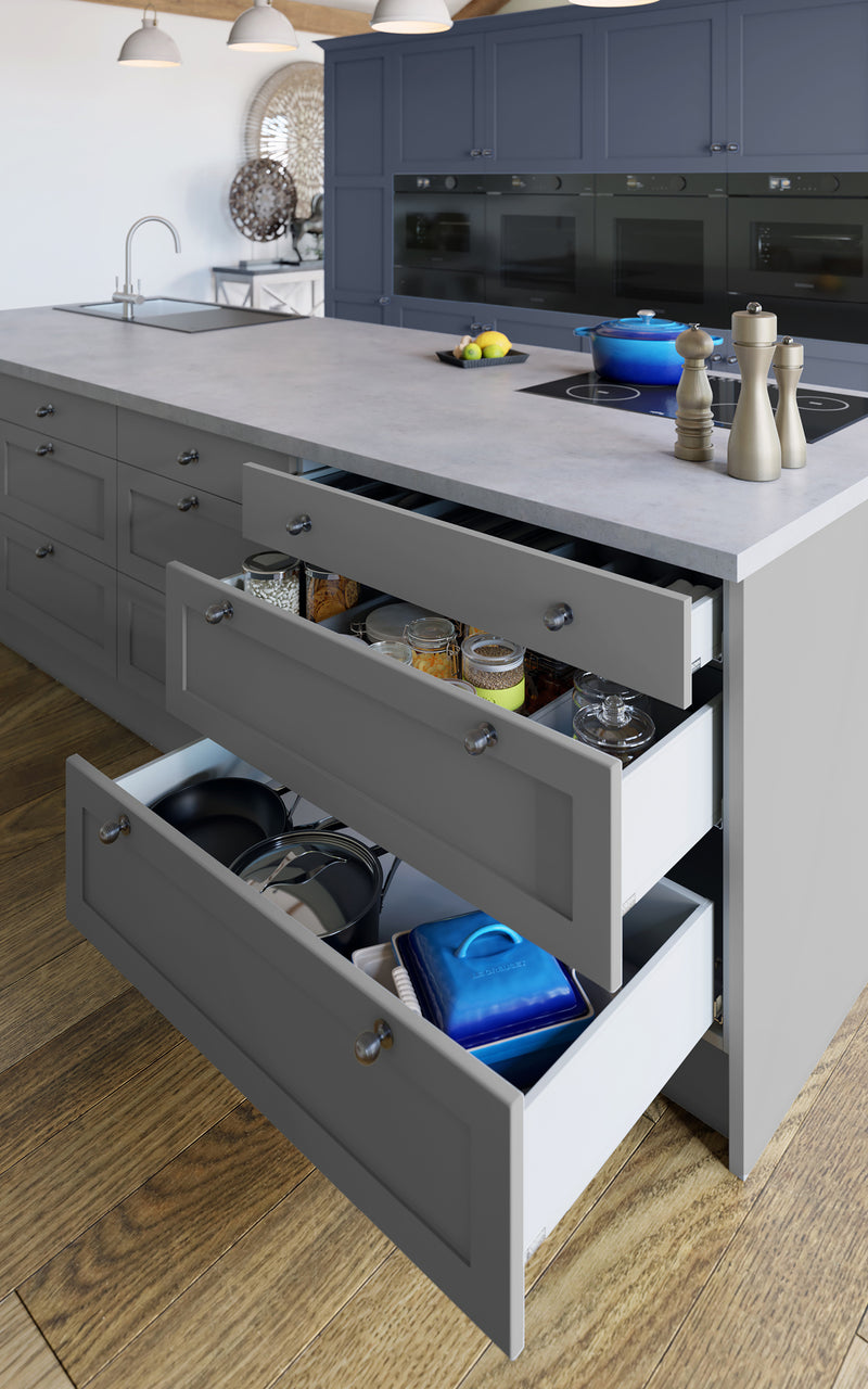 SHENAYA Blueberry & Dust - Polar Silver Drawers
