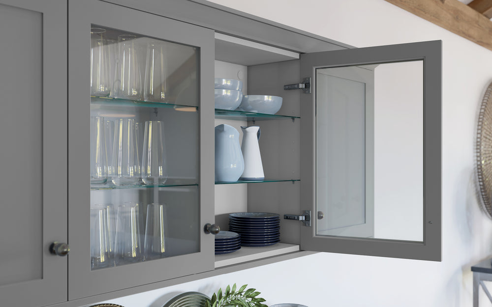 SHENAYA Dust - Glass Wall Cabinet