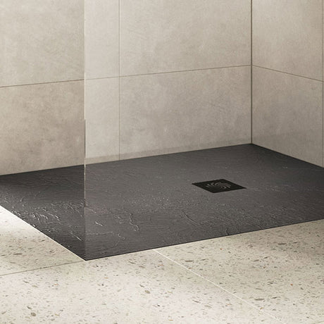 Splash Slate Effect Ultraslim Rectangular Tray & Waste