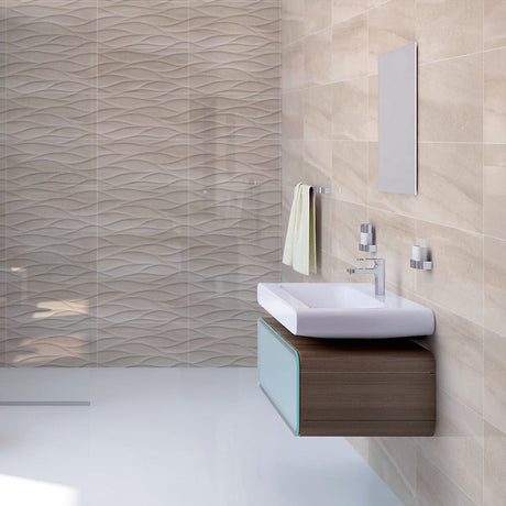 Solis Beige Decor Gloss Wall Tiles