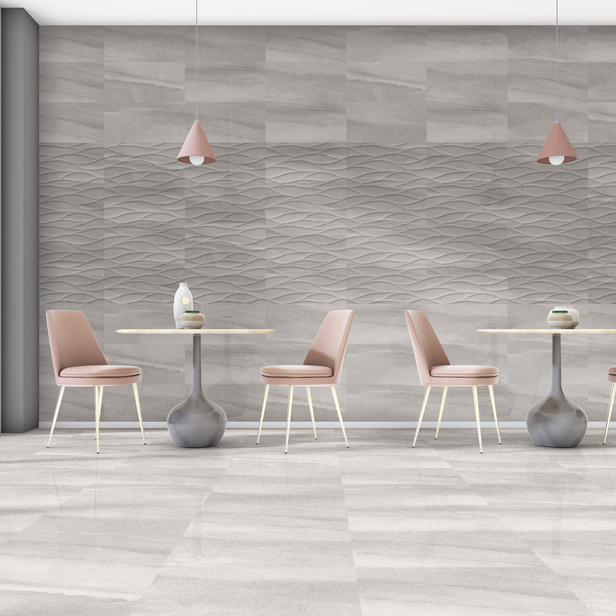 Solis Pearl Gloss Wall Tiles (with decor tiles)