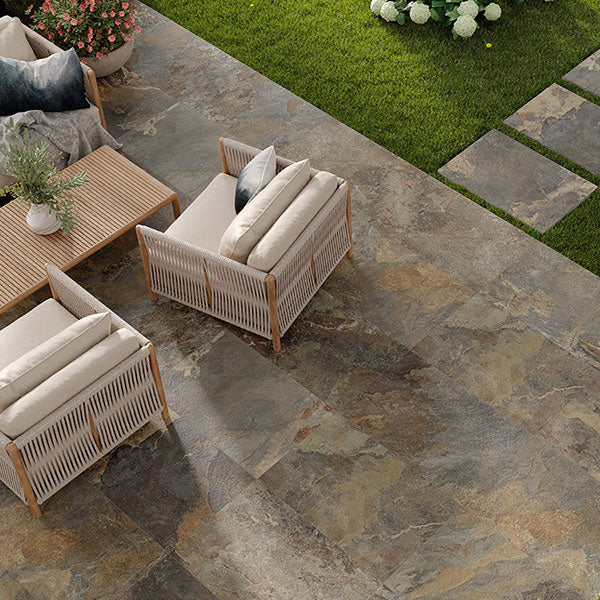 Surat Slate Natural Rectified Outdoor Tiles 60 x 90cm