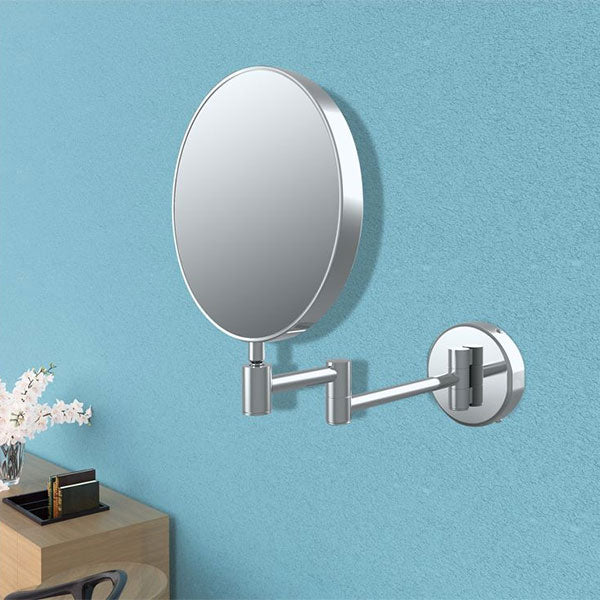 Tabo Aspen Round Chrome Cosmetic Mirror 245 x 320mm