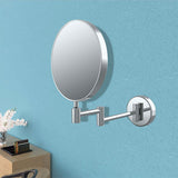 Tabo Aspen Round Chrome Cosmetic Mirror 245 x 320mm