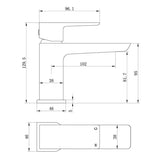 Tabo Corrado Brushed Bronze Cloakroom Basin Mixer Tap & Waste