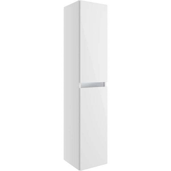 Tabo Delfina White Gloss Wall Hung Tall Unit 300mm