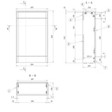 Tabo Florence White Gloss Floor Standing WC Unit 506mm