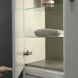 Tabo Florence Grey Gloss Wall Hung Tall Unit 454mm