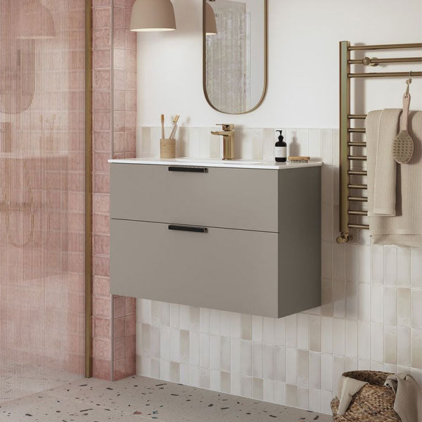 Tabo Forma Straight Brushed Bronze Ladder Radiator 500 x 800 x 30mm