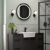 Tabo Future Front-Lit LED Matt Black Mirror 600 x 600mm