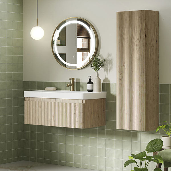 Tabo Qubi Wall Hung 1 Door Tall Unit 350mm