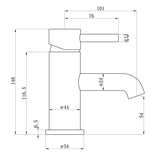 Tabo Hero Brushed Bronze Basin Mixer Tap & Waste