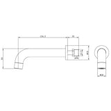 Tabo Hero Chrome Wall Mounted Basin Mixer Tap