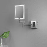 Tabo Minute Square LED Chrome Cosmetic Mirror 240 x 315mm