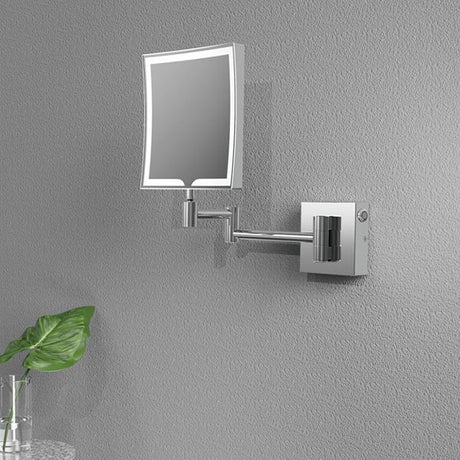 Tabo Minute Square LED Chrome Cosmetic Mirror 240 x 315mm