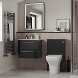 Tabo Modena Anthracite Gloss Floor Standing WC Unit 500mm