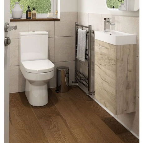 Tabo Modena Wall Hung 1 Door Basin Unit & Basin 410mm (Oak)