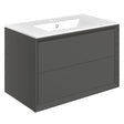Tabo Orta Matt Clay Wall Hung 2 Drawer Basin Unit & Basin 815mm