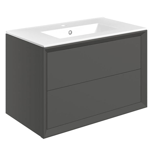 Tabo Orta Matt Clay Wall Hung 2 Drawer Basin Unit & Basin 815mm