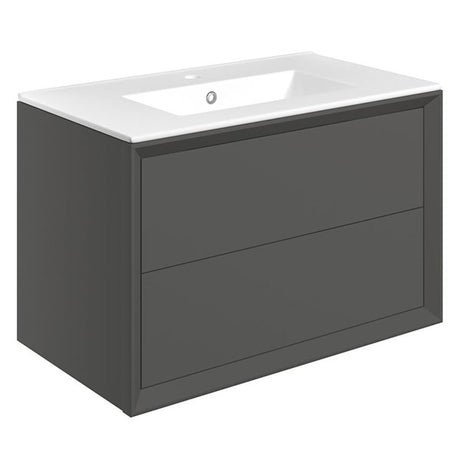 Tabo Orta Matt Clay Wall Hung 2 Drawer Basin Unit & Basin 815mm