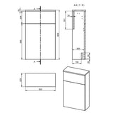 Tabo Orta Matt Clay Floor Standing WC Unit 503mm