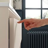 Tabo Orta Matt Cotton Wall Hung 2 Drawer Basin Unit & Basin 815mm