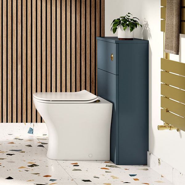 Tabo Orta Matt Storm Blue Floor Standing WC Unit 503mm