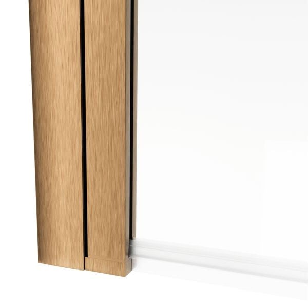 Tabo Single Straight Brushed Bronze Bath Screen