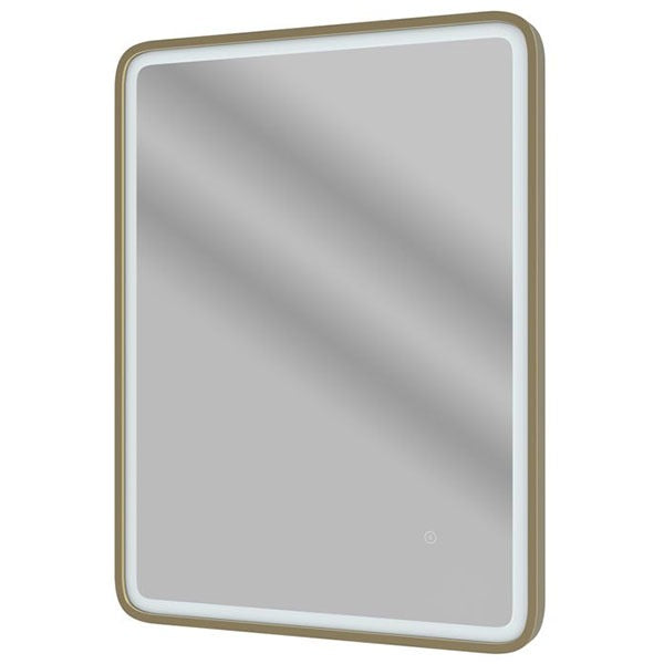 Tabo Space Front-Lit LED Brushed Bronze Mirror 800 x 600mm