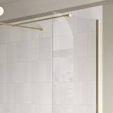 Splash Fresco Optional Wetroom Side Panel Brass