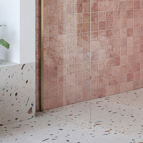 Tabo Splash Fresco Optional Wetroom Side Panel Brushed Bronze