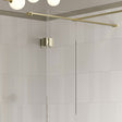 Tabo Splash Fresco Optional Wetroom Splash Panel Brushed Brass 300mm