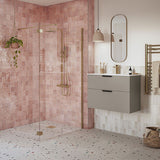 Tabo Splash Fresco Wetroom & Splash Panel Brushed Bronze