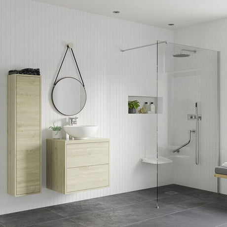 Tabo Splash Fresco Wetroom Panel Chrome
