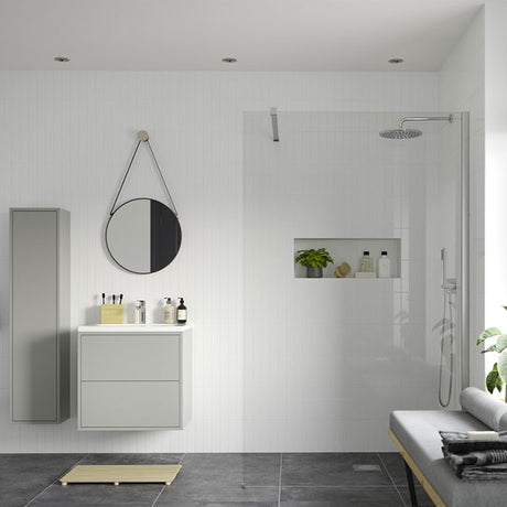 Tabo Splash Fresco Wetroom Panel Chrome