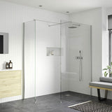 Tabo Splash Fresco Wetroom Panel (& side panel) Chrome