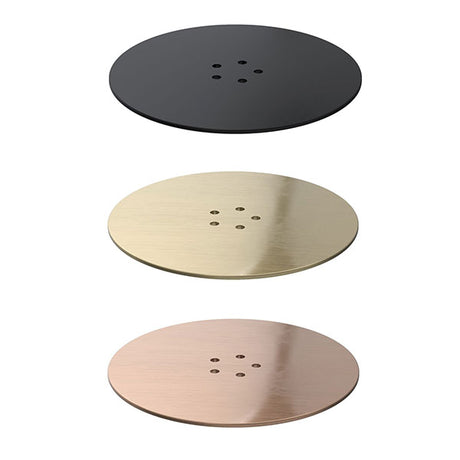 Optional waste covers - Black, brushed brass & brushed bronze