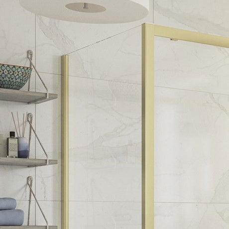 Tabo Splash Modo Optional Side Panel Brushed Brass