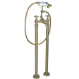 Tabo Stratford Brushed Brass Floor Standing Bath Shower Mixer Tap
