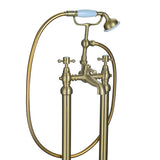 Tabo Stratford Brushed Brass Floor Standing Bath Shower Mixer Tap
