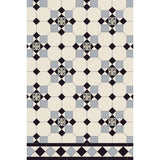 Tenby pattern in Grey, Black and Dover White