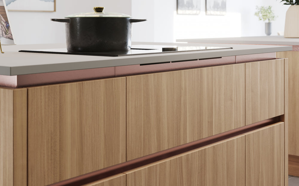 TEXTURA HL Walnut Light - Vented Profile for Induction Hobs