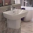 Trafalgar 1TH Basin & Semi Pedestal 600 x 400mm