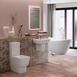 Bosco suite including C/C WC & Basin with semi pedestal