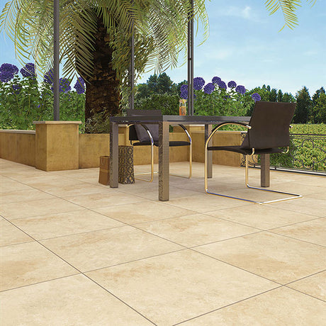 Travertine Beige Outdoor Tile 60 x 90cm