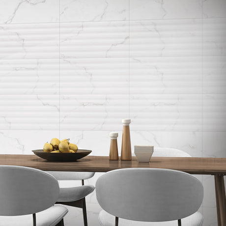Toledo White Decor Matt Wall Tiles