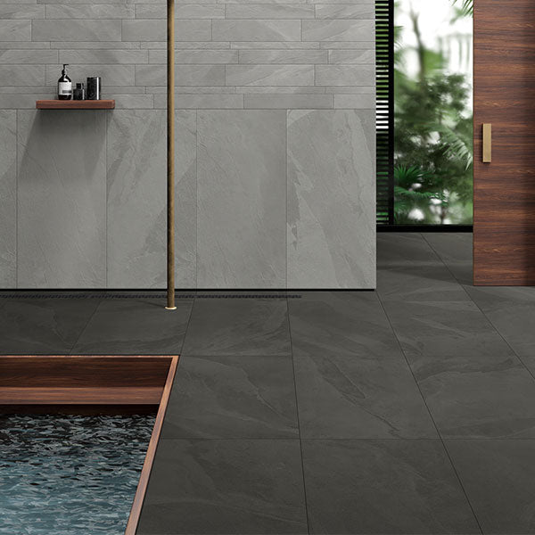Unicom Starker Brazilian Rail Black Rett Tiles