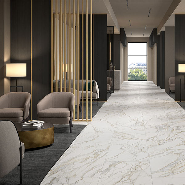 Unicom Starker Muse 2.0 Calacatta Gold Tiles
