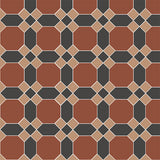 Warwick pattern in Red, Black and Buff