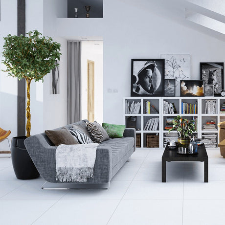 Bianca White Rectified Matt Tile 60 x 60cm